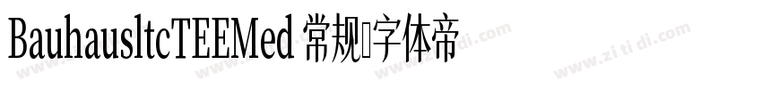 BauhausltcTEEMed 常规字体转换